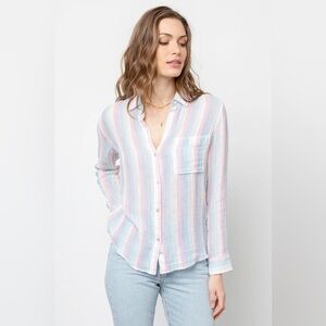 Rails - Ellis Button-Down Shirt in Iris Stripe